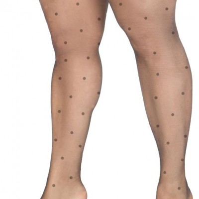  Size++ pantyhose - Lycra - Black dots